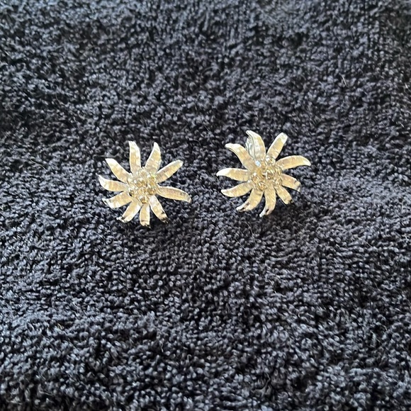 Vintage Park Lane Clip On Silver and Crystal Earrings - Picture 1 of 6